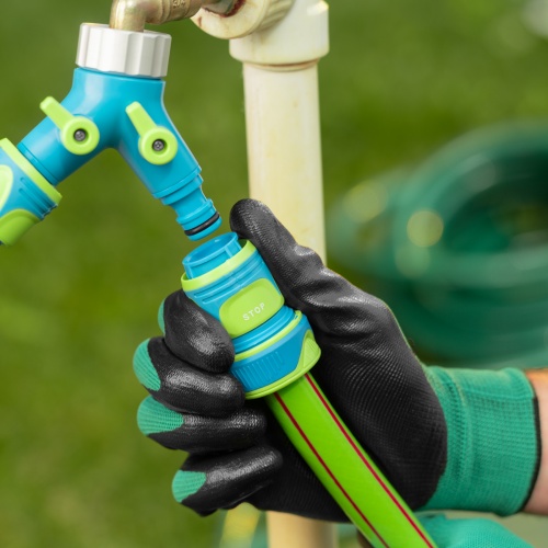 Соединитель быстросъемный, аквастоп,  3/4 Palisad Luxe фото 8