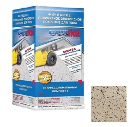 Эпоксидное двухкомпонентное покрытие для пола Сделай Пол СП-00000137 бежевый 50 кв.м Эпоксидное двухкомпонентное покрытие для пола Сделай Пол СП-00000137 бежевый 50 кв.м