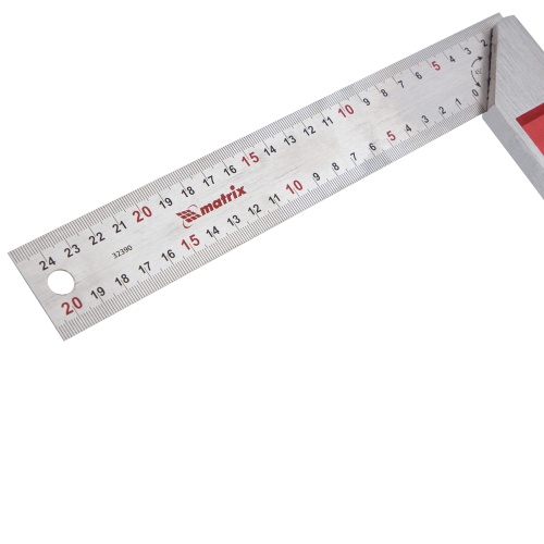 Угольник стальной, 250 мм, градуировка Matrix фото 4