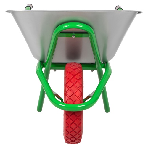 Тачка садово-строительная с PU колесом, грузоподъемность 180 кг, объем 90 л Сибртех фото 7