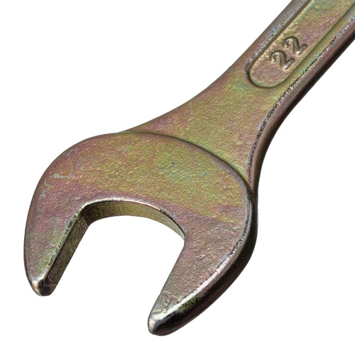 Ключ рожковый, 20 х 22 мм, желтый цинк Сибртех фото 3