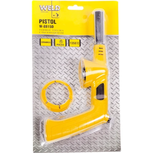 Газовая горелка WELD с пьезоподжигом W-8815D фото 3