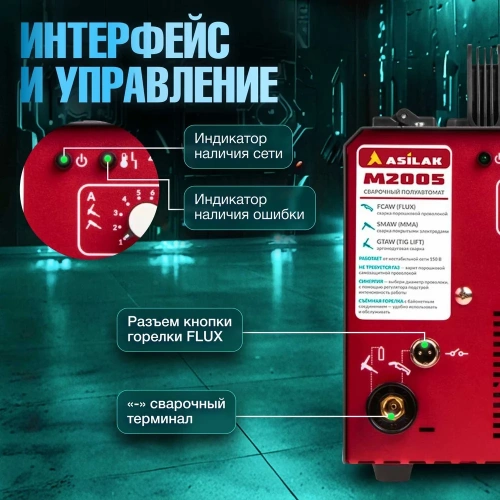 Сварочный полуавтомат ASILAK M2005 AS1570-6 фото 5
