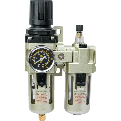 Фильтр-влагоотделитель для компрессора с регулятором давления и лубрикатором (1/4"; 1700 л/мин; 10 бар) Gigant GAC3010-02 фото 5 Фильтр-влагоотделитель для компрессора с регулятором давления и лубрикатором (1/4"; 1700 л/мин; 10 бар) Gigant GAC3010-02 фото 5