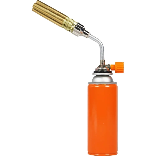 Горелка газовая Airline на цанговый баллон, ручн.поджиг, 3 сопла D12x102мм, металл ADGT010 фото 7