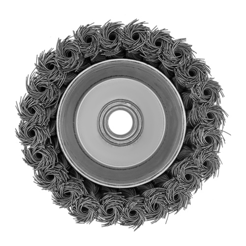 Щетка для УШМ, 100 мм, М14, "чашка", крученая металлическая проволока Сибртех фото 4