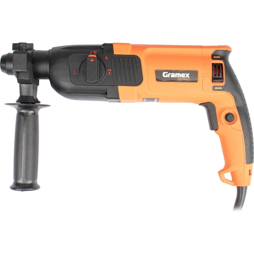 Перфоратор электрический Gramex HRH-1100 (1100Вт,0-1400об/мин,0-5500уд/мин,4,0Дж,3 реж,SDS+) кейс (1/4) 018505 фото 6 Перфоратор электрический Gramex HRH-1100 (1100Вт,0-1400об/мин,0-5500уд/мин,4,0Дж,3 реж,SDS+) кейс (1/4) 018505 фото 6