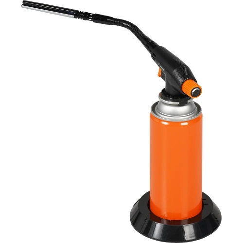 Горелка газовая Airline на цанговый баллон, пьезоподжиг, гибкое сопло D12x110 мм ADGT013 фото 8