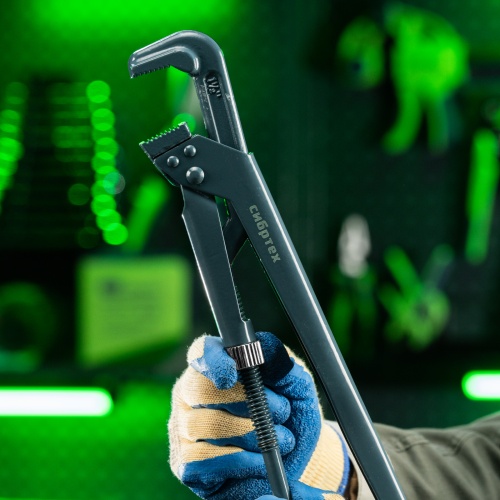 Ключ трубный рычажный КТР-2, 1.5", кованый, тип "L" Сибртех фото 9