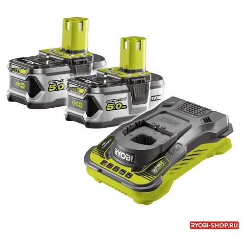 Набор Ryobi ONE+ ONE+: 2 аккумулятора 5.0Ач и зарядное устройство RC18150 RC18150-250 5133004422 фото 3 Набор Ryobi ONE+ ONE+: 2 аккумулятора 5.0Ач и зарядное устройство RC18150 RC18150-250 5133004422 фото 3