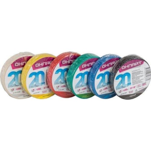 Изолента ПВХ Онлайт 71681 20 м синяя фото 3