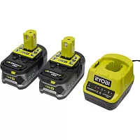 Набор Ryobi ONE+ RC18120-250 5133003364 аккумулятор (18 В; 5.0 А*ч; Li-Ion) 2 шт. и зарядное устройство RC18120