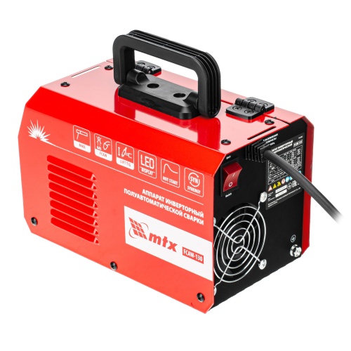 Аппарат инвертор. полуавтомат. cварки FCAW-130, 130 А, ПВ 60%// MTX фото 3