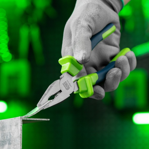 Плоскогубцы комбинированные, 180 мм, двухкомпонентные рукоятки Сибртех фото 9