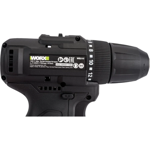 Аккумуляторная дрель-шуруповерт WORX Professional 12В, 38Нм, 2Ач х2 + 1,5 А WE210.2 фото 7 Аккумуляторная дрель-шуруповерт WORX Professional 12В, 38Нм, 2Ач х2 + 1,5 А WE210.2 фото 7