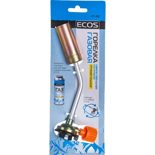 Газовая паяльная портативная горелка Ecos GT-03 картон 005915