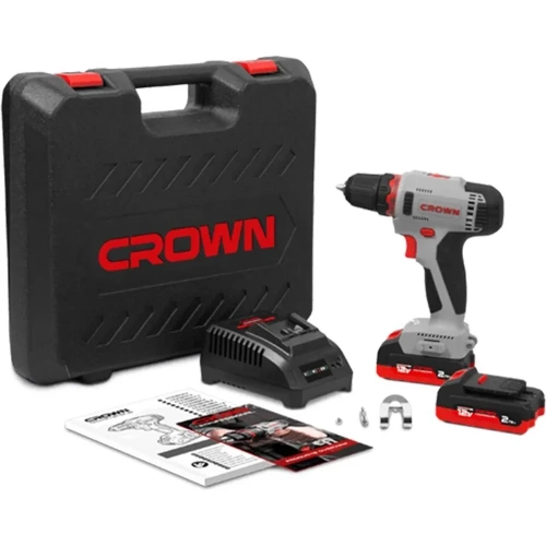Аккумуляторная дрель-шуруповерт CROWN CT21081H-2 BMC фото 7