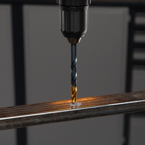 Сверло по металлу, 9 мм, HSS-Tin, Golden Tip, 8 шт. Denzel фото 6