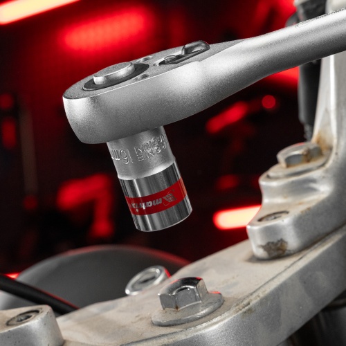 Головка торцевая, 16 мм, шестигранная, CrV, под квадрат 1/2, хромированная Matrix фото 7