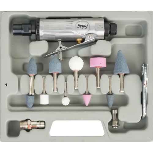 Прямая пневмошлифмашина FUBAG GL25000 + набор оснастки 100101 фото 3