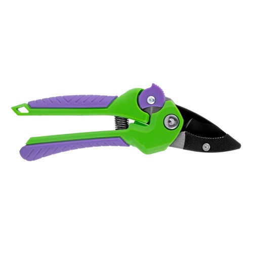 Секатор с наковальней, 210 мм, шестеренный привод, двухкомпонентные рукоятки, Palisad фото 4