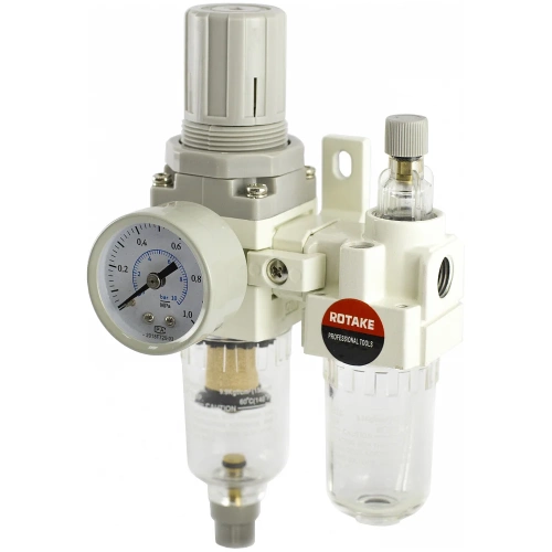 Фильтр воздушный с редуктором и лубрикатором 1/4 Rotake SMC-21 фото 5
