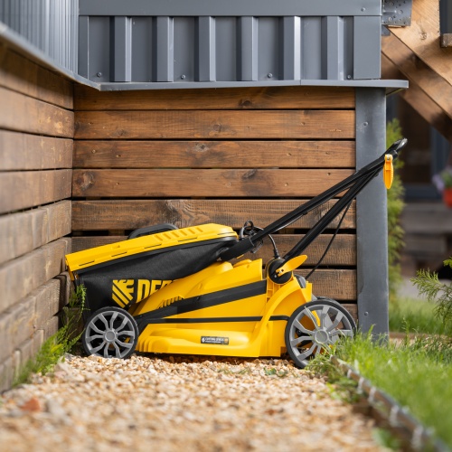 Газонокосилка электрическая GMC-2000, шир. 44см, 2000 Вт, 6 уров., травосб. 45 л Denzel фото 24