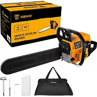 Бензопила DEKO DKCHS 45-18 PLUS, 3,1 л.с., 45 куб.см, 18, в сумке 085-2002