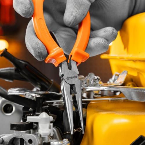 Длинногубцы прямые Classic, 160 мм, шлифованные, пластмассовые рукоятки Sparta фото 12