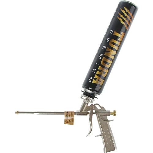 Пистолет для монтажной пены ТУНДРА цельнометаллический корпус 1935496 фото 3