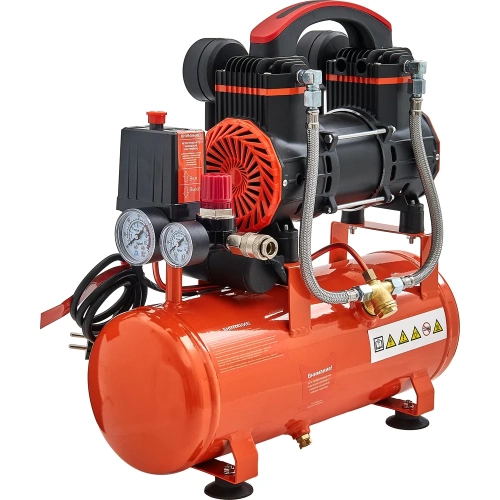 Безмасляный малошумный компрессор (8 л; 8 бар; 160 л/мин) Gigant GSWK-8/750 фото 6