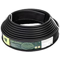 Бордюр "Лента", 10 х 1000 см, полиэтиленовый, черный, Сибртех