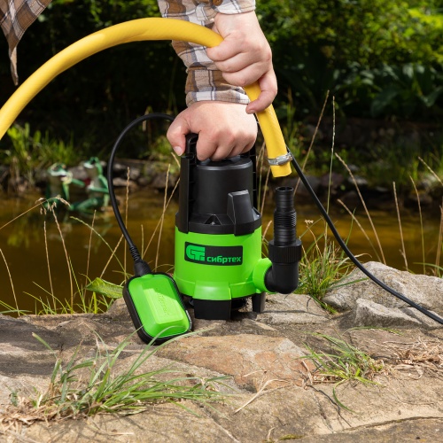 Дренажный насос для грязной воды СДН650-35, 650 Вт, напор 8 м, 11000 л/ч Сибртех фото 11