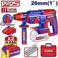 Аккумуляторный перфоратор emtop ELRH202682