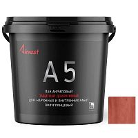 Лак акриловый Аквест-5 полуглянцевый Махагон 1 кг