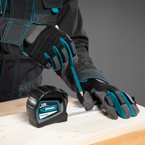 Рулетка "Doppelhaken",10 м x 25 мм,двухсторонний зацеп,Нейлон,двусторонняя шкала,автоматическая фиксация Gross фото 8