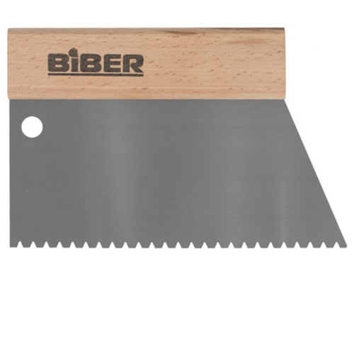 Шпатель для клея Biber 35282 зубчатый тип B6 180 мм фото 3