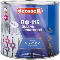 Эмаль Pufas Decoself ПФ-115 белая 1,9 кг