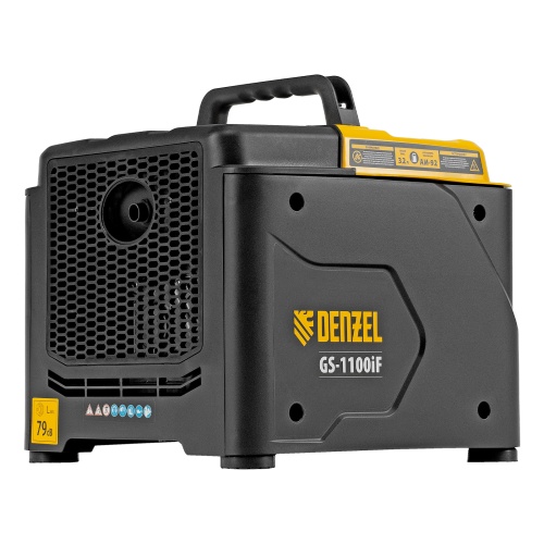 Генератор инверторный GS-1100iF, 1,1 кВт, 230 В, ручной старт DENZEL фото 18