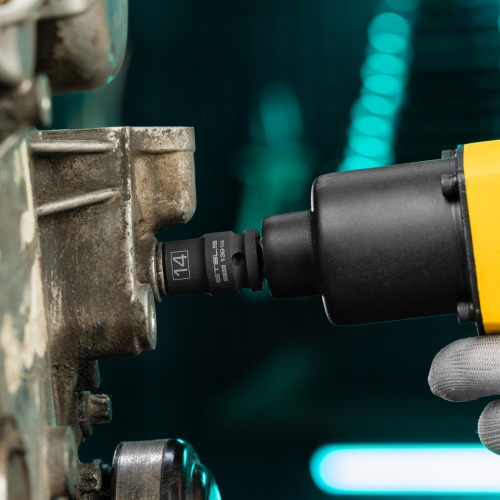 Головка ударная шестигранная, 14 мм, 1/2, CrMo Stels фото 7