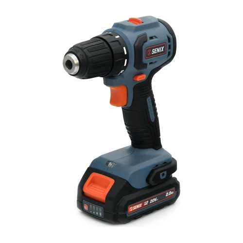 Аккумуляторная дрель-шуруповерт SENIX 2 АКБ 2 Ач, ЗУ 2А, кейс PDDX2-M3-EU