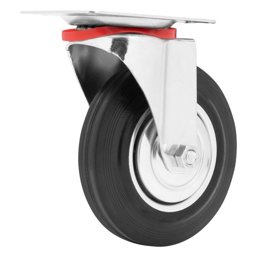 Колесо поворотное D 160 мм, крепление  платформенное Сибртех фото 2