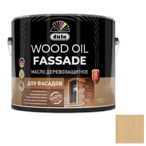Масло деревозащитное для фасадов Dufa Wood Oil Fassade ясень 9 л