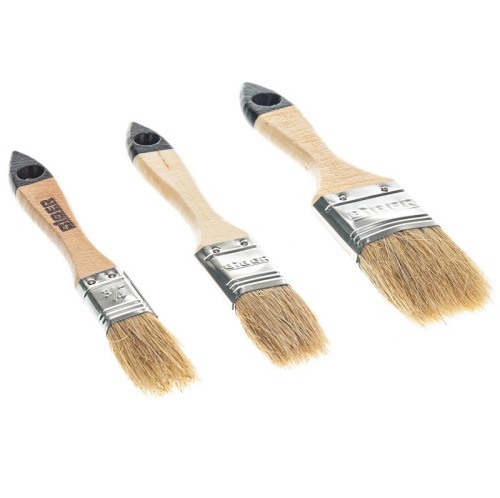 Набор кистей Biber 31401 флейцевые натуральная щетина 3 шт