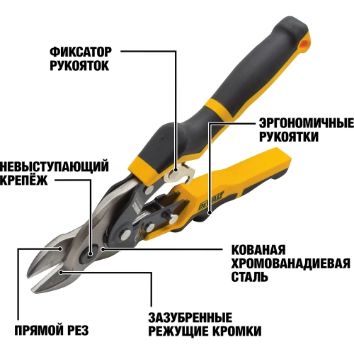 Ножницы по металлу DEWALT BULLNOSE с короткими губками DWHT14694-0 фото 3 Ножницы по металлу DEWALT BULLNOSE с короткими губками DWHT14694-0 фото 3
