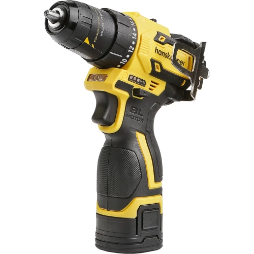 Дрель аккумуляторная Hanskonner б/щ PLATINUM, 14, 4В, 45Нм, 2x2.0Ач, 10мм, пл.патрон HCD1645SC фото 6