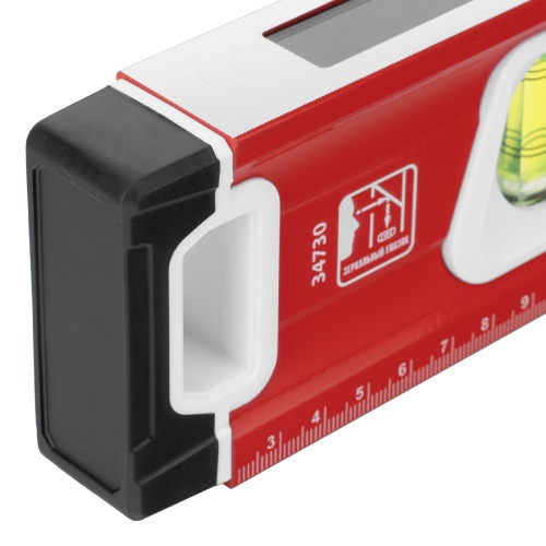 Уровень алюминиевый, магнит, фрезерованный, 3 глазка (1 зеркальный) 400 мм Matrix фото 6