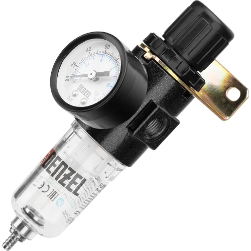 Фильтр-регулятор FR1500, 10 бар, 1500 л/мин, 1/4" Denzel 57459