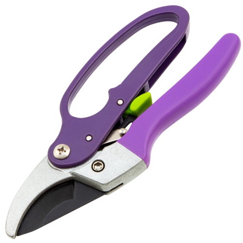 Секатор прямого реза, 200 мм, храповой механизм, металлические обрезиненные рукоятки, Palisad фото 2