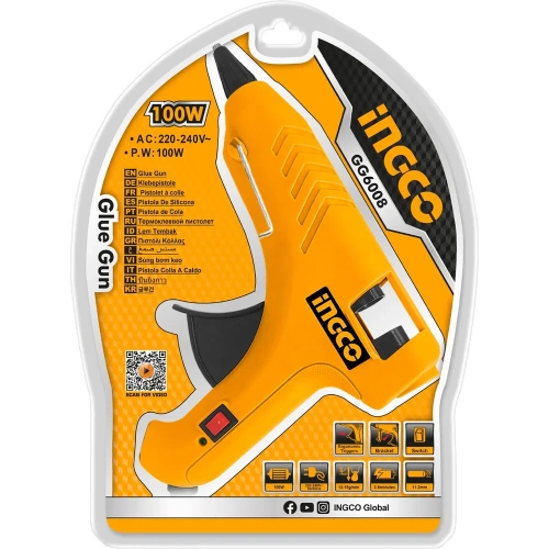 Клеевой пистолет INGCO 100 Вт GG6008 фото 3 Клеевой пистолет INGCO 100 Вт GG6008 фото 3